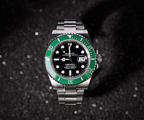 Rolex green underwater watch